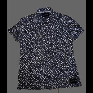 Calvin Klein Men's Black and White Shirt